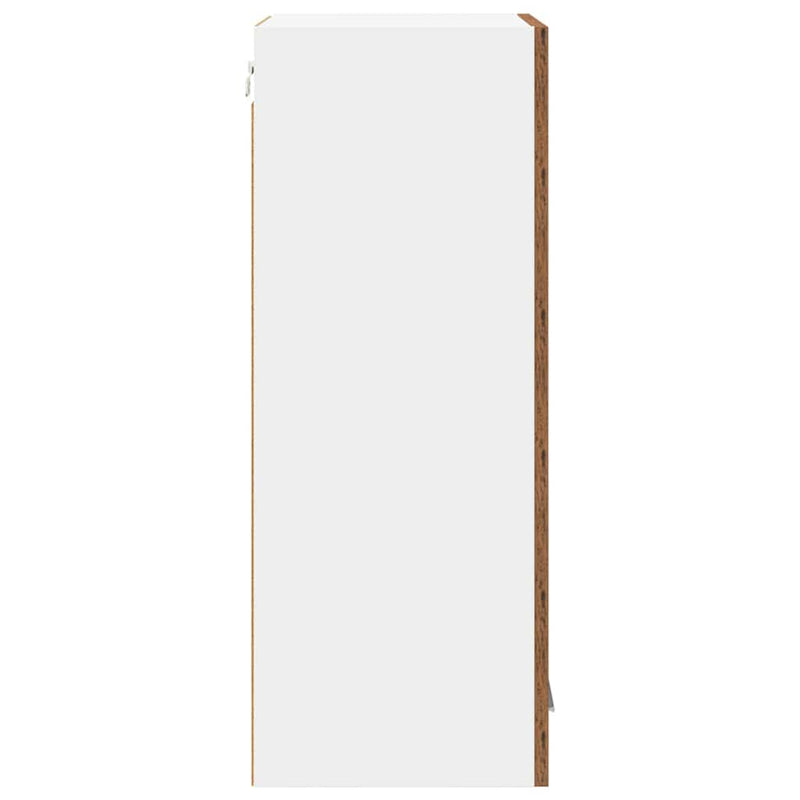 vidaXL Függő szekrény Riga 2 pcs Öreg fa 40 x 31 x 80 cm Faanyag