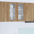 vidaXL Függő szekrény Riga 2 pcs Artisan tölgy 40 x 31 x 80 cm Faanyag