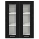 vidaXL Függő szekrény Riga Fekete tölgy 60 x 31 x 80 cm Faanyag