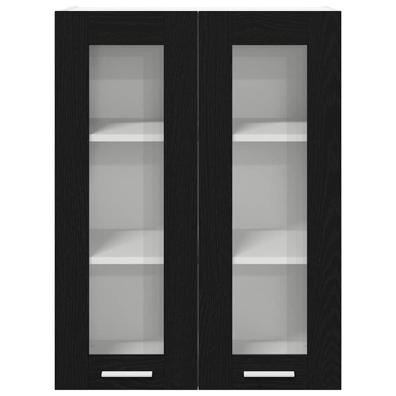 vidaXL Függő szekrény Riga Fekete tölgy 60 x 31 x 80 cm Faanyag