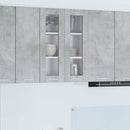 vidaXL Függő szekrény tárolóval Beton Szürke 60 x 31 x 80 cm Faanyag