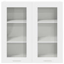 vidaXL Függő szekrény tárolóval Riga Fehér 80 x 31 x 80 cm Faanyag