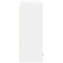 vidaXL Függő szekrény tárolóval Riga Fehér 80 x 31 x 80 cm Faanyag