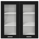 vidaXL Függő szekrény Riga Fekete tölgy 80 x 31 x 80 cm Faanyag