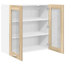 vidaXL Függő szekrény Riga Sonoma tölgy 80 x 31 x 80 cm Faanyag