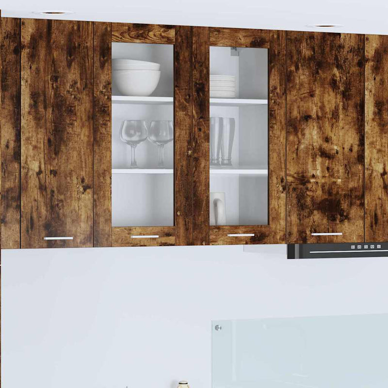 vidaXL Függő szekrény Riga Füstölt tölgy 80 x 31 x 80 cm Faanyag