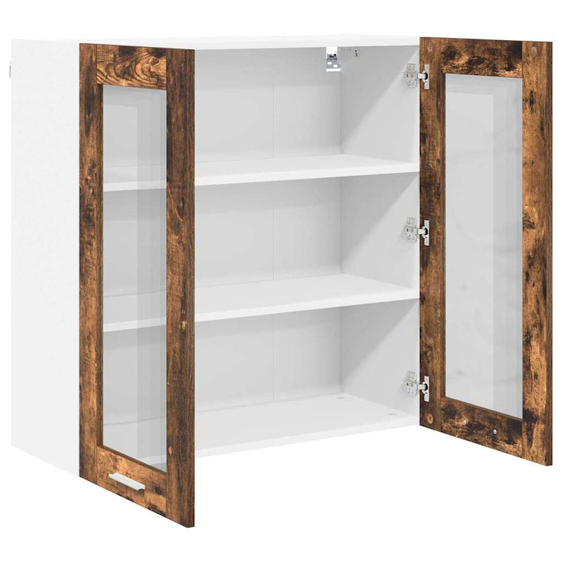 vidaXL Függő szekrény Riga Füstölt tölgy 80 x 31 x 80 cm Faanyag