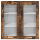 vidaXL Függő szekrény Riga Füstölt tölgy 80 x 31 x 80 cm Faanyag