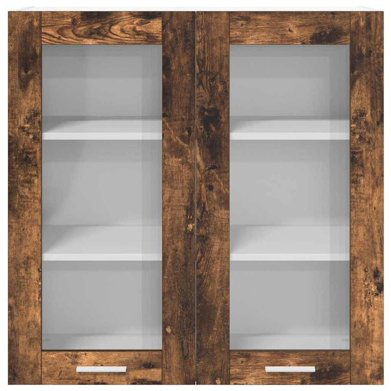 vidaXL Függő szekrény Riga Füstölt tölgy 80 x 31 x 80 cm Faanyag