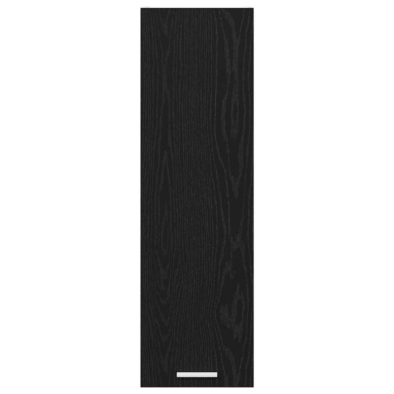 vidaXL Függő szekrény Riga Fekete tölgy 30 x 31 x 100 cm Faanyag