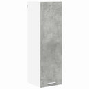 vidaXL Függő szekrény tárolóval Beton Szürke 30 x 31 x 100 cm Faanyag