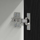 vidaXL Függő szekrény Riga Fekete tölgy és fehér 50 x 31 x 100 cm