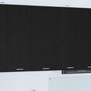 vidaXL Függő szekrény Fekete tölgy és fehér 50 x 31 x 100 cm Faanyag