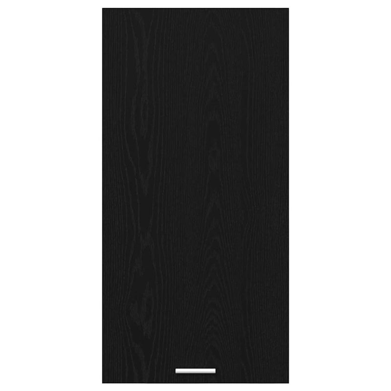 vidaXL Függő szekrény Riga Fekete tölgy és fehér 50 x 31 x 100 cm