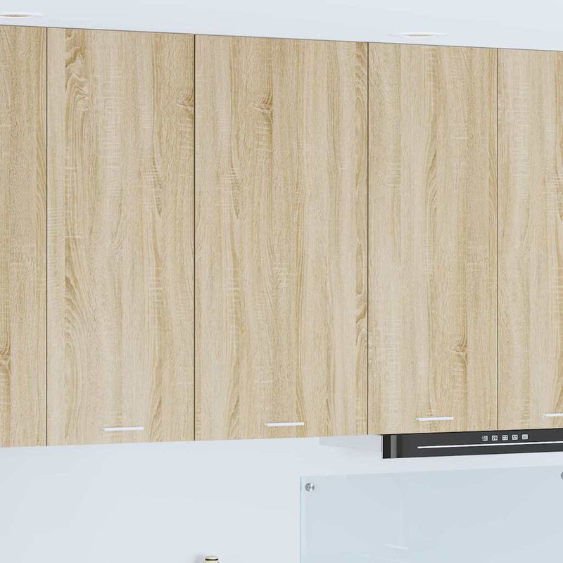 vidaXL Függő szekrény Riga Sonoma tölgy és fehér 50 x 31 x 100 cm