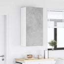 vidaXL Függő szekrény Beton szürke és fehér 50 x 31 x 100 cm Faanyag