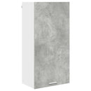 vidaXL Függő szekrény Beton szürke és fehér 50 x 31 x 100 cm Faanyag