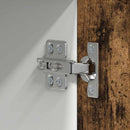 vidaXL Függő szekrény Riga Füstölt tölgy és fehér 50 x 31 x 100 cm