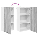 vidaXL Függő szekrény Riga Szürke Sonoma és fehér 50 x 31 x 100 cm