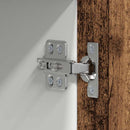 vidaXL Függő szekrény Riga Régi fa és fehér 50 x 31 x 100 cm Faanyag