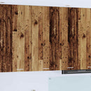 vidaXL Függő szekrény Régi fa és fehér 50 x 31 x 100 cm Faanyag