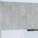 vidaXL Függő szekrény tárolóval Beton Szürke 60 x 31 x 100 cm Faanyag