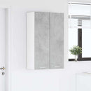 vidaXL Függő szekrény tárolóval Beton Szürke 60 x 31 x 100 cm Faanyag