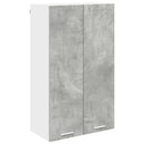 vidaXL Függő szekrény tárolóval Beton Szürke 60 x 31 x 100 cm Faanyag