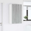 vidaXL Függő szekrény tárolóval Szürke Sonoma 60 x 31 x 100 cm Faanyag