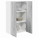 vidaXL Függő szekrény tárolóval Szürke Sonoma 60 x 31 x 100 cm Faanyag