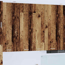 vidaXL Függő szekrény tárolóval Riga Öreg fa 60 x 31 x 100 cm Faanyag