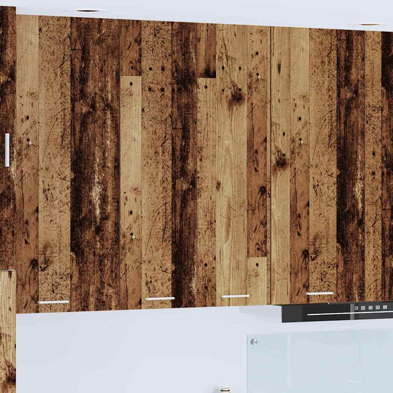 vidaXL Függő szekrény tárolóval Riga Öreg fa 60 x 31 x 100 cm Faanyag