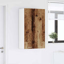vidaXL Függő szekrény tárolóval Öreg fa 60 x 31 x 100 cm Faanyag