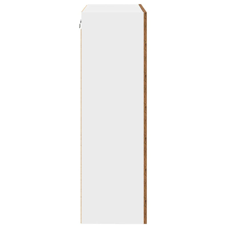 vidaXL Függő szekrény tárolóval Riga Öreg fa 60 x 31 x 100 cm Faanyag