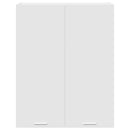 vidaXL Függő szekrény tárolóval Riga Fehér 80 x 31 x 100 cm Faanyag