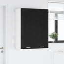 vidaXL Függő szekrény tárolóval Fekete tölgy 80 x 31 x 100 cm Faanyag