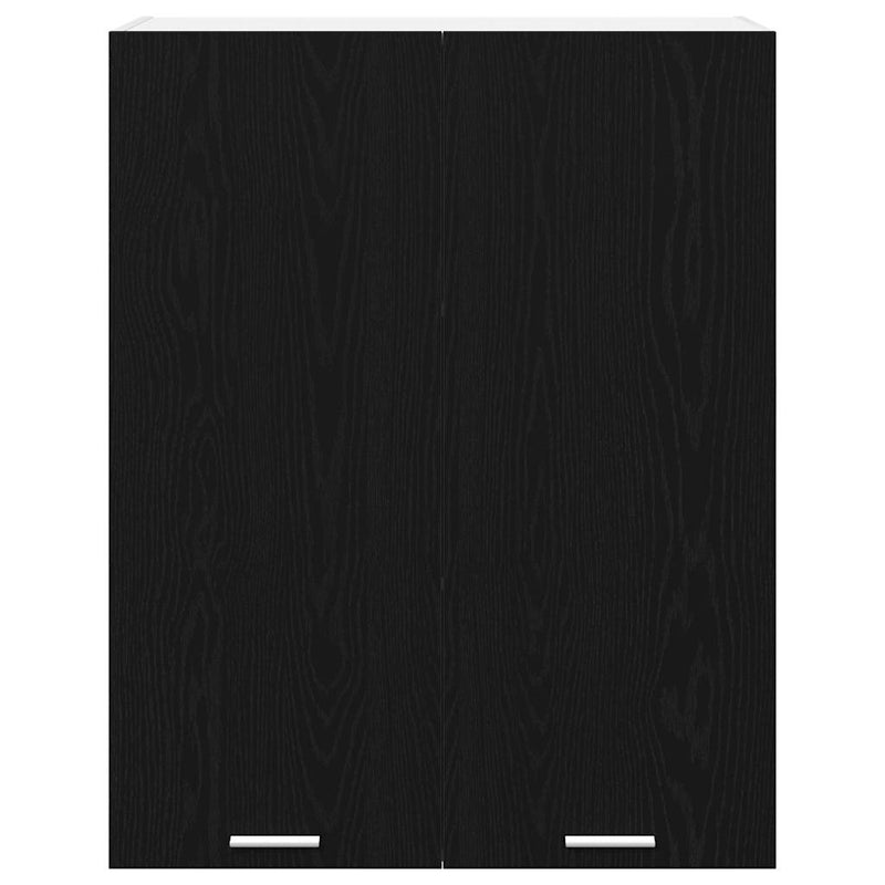 vidaXL Függő szekrény Riga Fekete tölgy 80 x 31 x 100 cm Faanyag