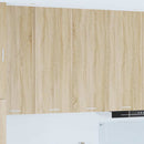 vidaXL Függő szekrény Riga Sonoma tölgy 80 x 31 x 100 cm Faanyag