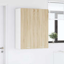 vidaXL Függő szekrény tárolóval Sonoma tölgy 80 x 31 x 100 cm Faanyag