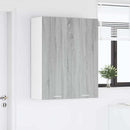 vidaXL Függő szekrény tárolóval Szürke Sonoma 80 x 31 x 100 cm Faanyag