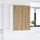 vidaXL Függő szekrény tárolóval Artisan tölgy 80 x 31 x 100 cm Faanyag