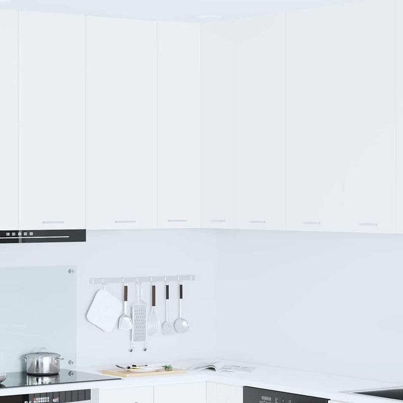 vidaXL Függő szekrény tárolóval Riga Fehér 57 x 57 x 100 cm Faanyag