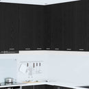 vidaXL Függő szekrény Fekete tölgy és fehér 57 x 57 x 100 cm Faanyag