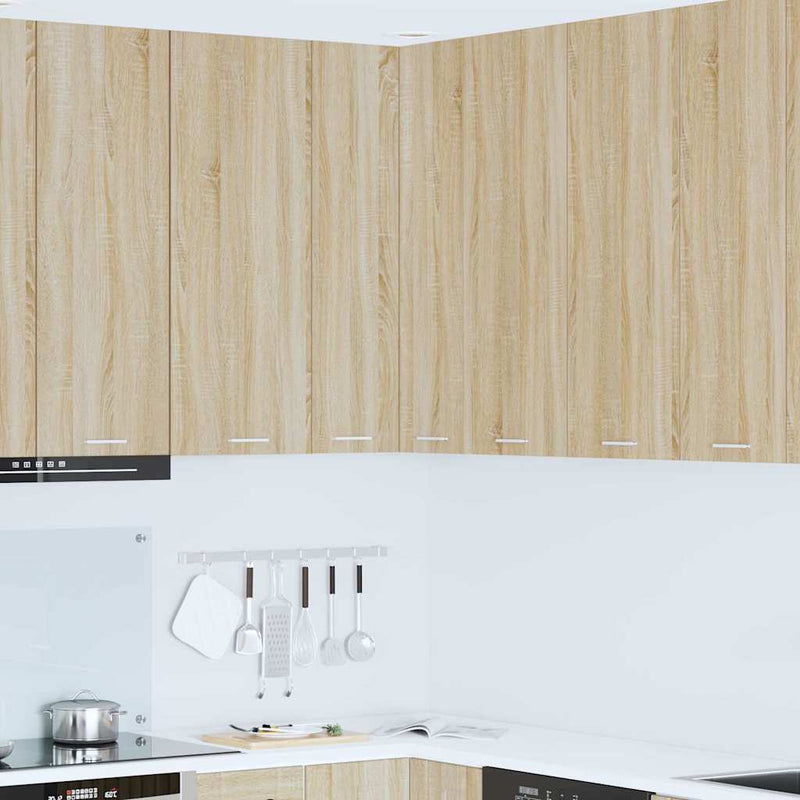 vidaXL Függő szekrény Riga Sonoma tölgy és fehér 57 x 57 x 100 cm