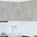 vidaXL Függő szekrény Beton szürke és fehér 57 x 57 x 100 cm Faanyag