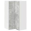 vidaXL Függő szekrény Beton szürke és fehér 57 x 57 x 100 cm Faanyag