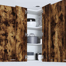 vidaXL Függő szekrény Riga Füstölt tölgy és fehér 57 x 57 x 100 cm