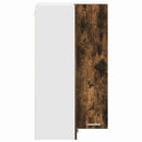 vidaXL Függő szekrény Riga Füstölt tölgy és fehér 57 x 57 x 100 cm