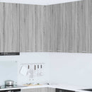 vidaXL Függő szekrény Szürke Sonoma és fehér 57 x 57 x 100 cm Faanyag