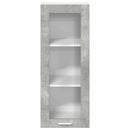 vidaXL Függő szekrény tárolóval Beton Szürke 40 x 31 x 100 cm Faanyag